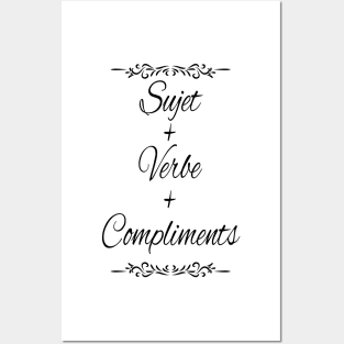 Subject verb compliments Posters and Art